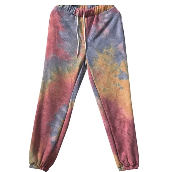Tie Dye Rust Crush Knit Top&Sweatpants Lounge Set - Picture 5 of 5
